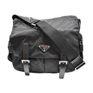PRADABlack Shoulder Bag Crossbody Classic